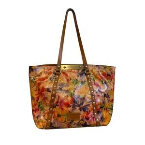 Patricia Nash Floral Leather Tote Bag